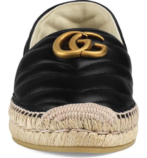 Gucci Women's Pilar GG Matelassé Espadrille Flats